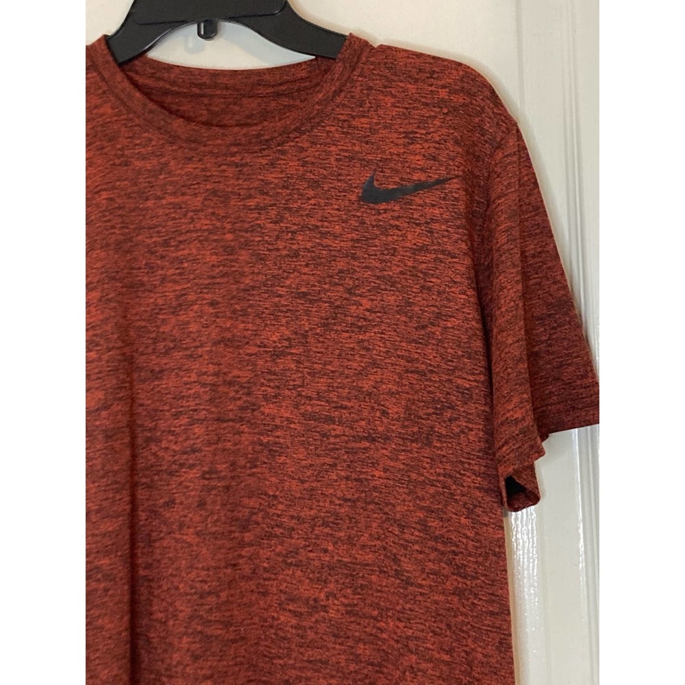 Nike‎ Mens T-Shirt Medium Orange Dri-Fit - Picture 2 of 5